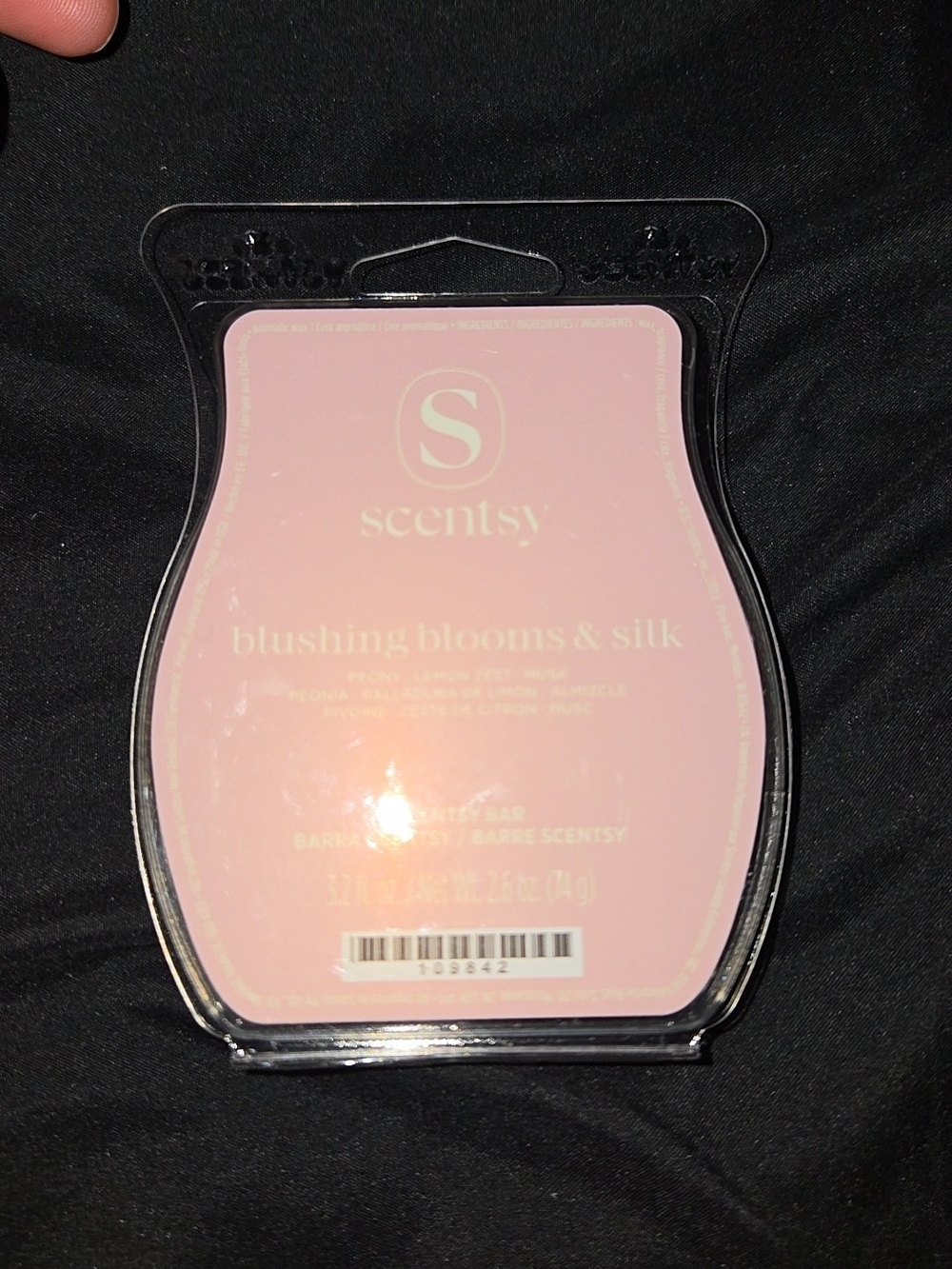 Scentsy Blushing Blooms & Silk Pink Wax Melt Bar